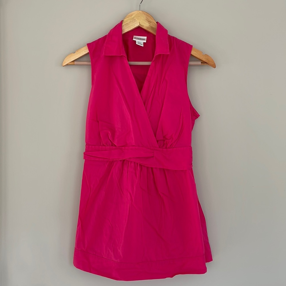 Motherhood maternity bright pink top